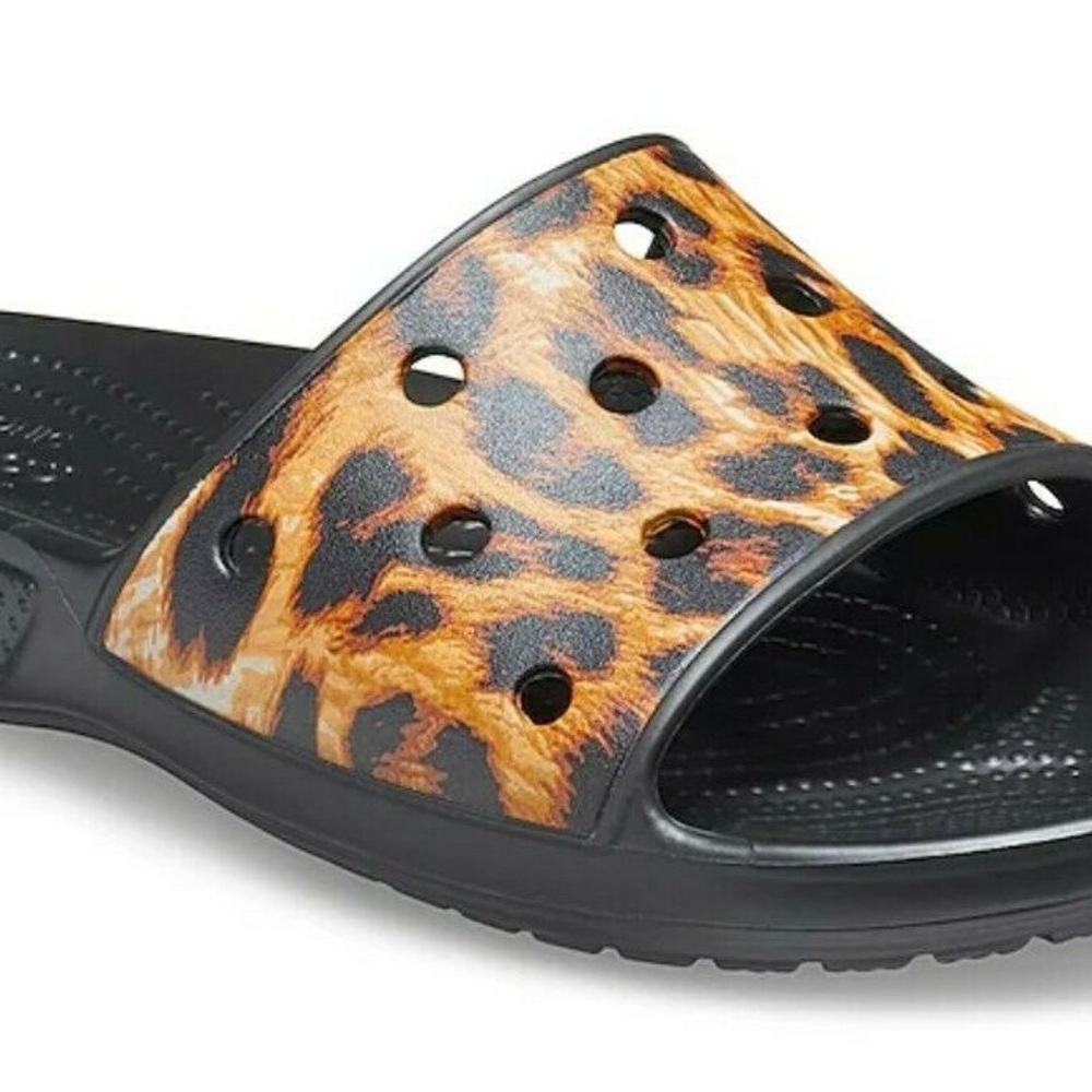 CROCS Leopard Print Slides